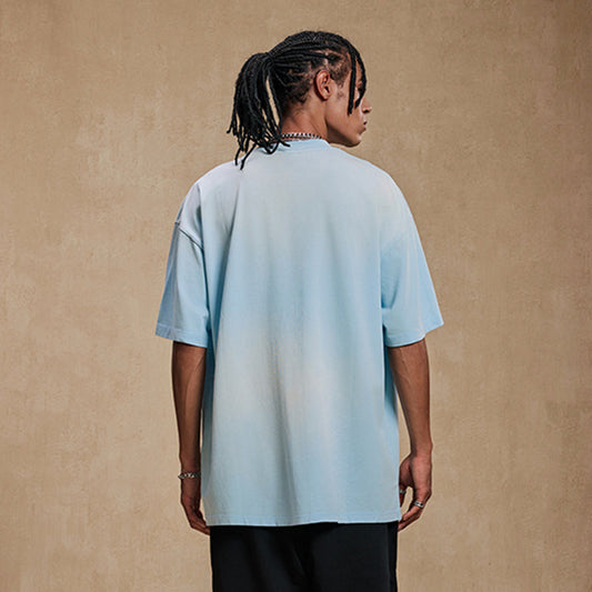 Distressed Premium Relaxed Fit Oversized T-Shirt 255gsm