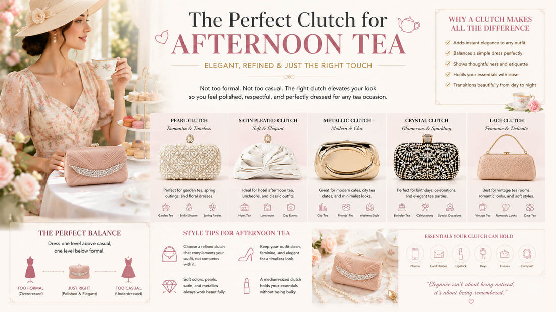 vivdly afternoon tea style guide clutch