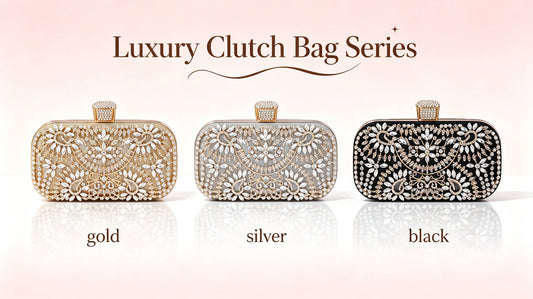 Premium crystal embellished formal clutch for special occasions