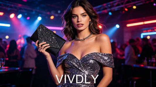 Stylish glitter handbag for celebrations and parties