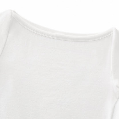 Solid Slim Fit Cropped Hot Girl Tee