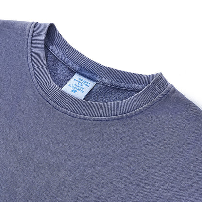 Vintage Washed Raw Edge Crop Tee 280gsm