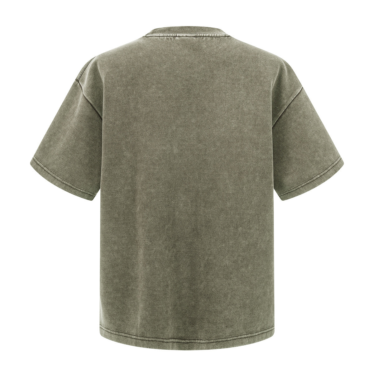 Stone Wash Distressed Short-Sleeve Baggy Tee