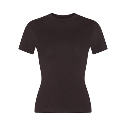 Structured Shoulder Slim Fit High-Stretch Short Sleeve