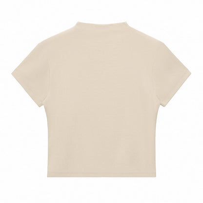 Minimal Textured Knit Fit T-Shirt