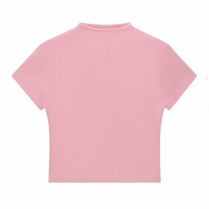 Minimal Textured Knit Fit T-Shirt