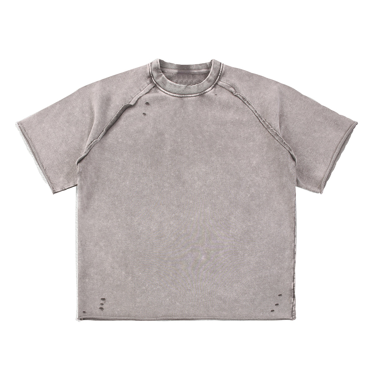 Heavy Washed Wax-Dyed High Street Raglan Tee 350gsm