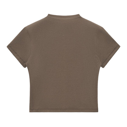 Minimal Textured Knit Fit T-Shirt