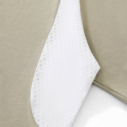 Raglan Sleeve Mesh Panel Sporty Tee