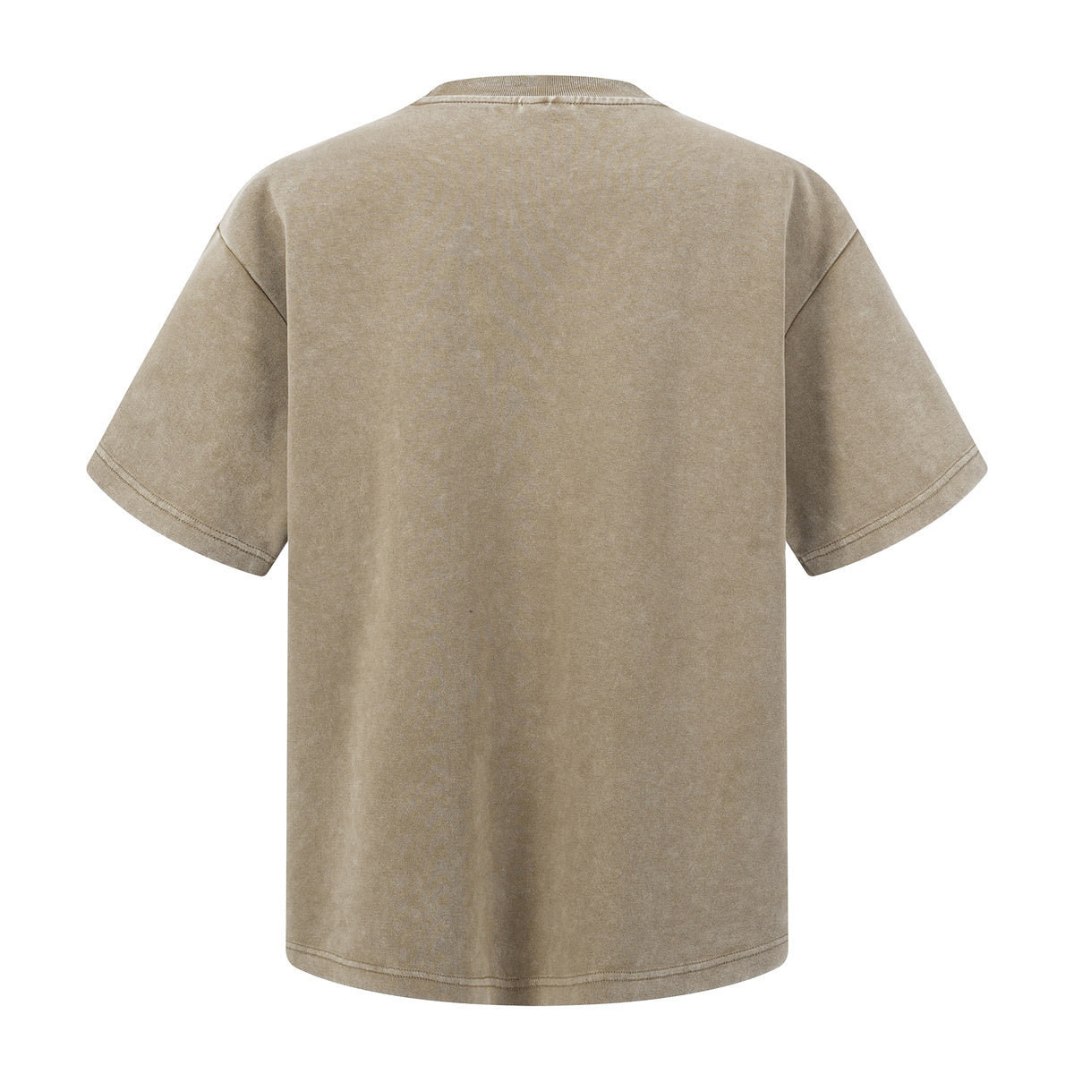 Stone Wash Distressed Short-Sleeve Baggy Tee