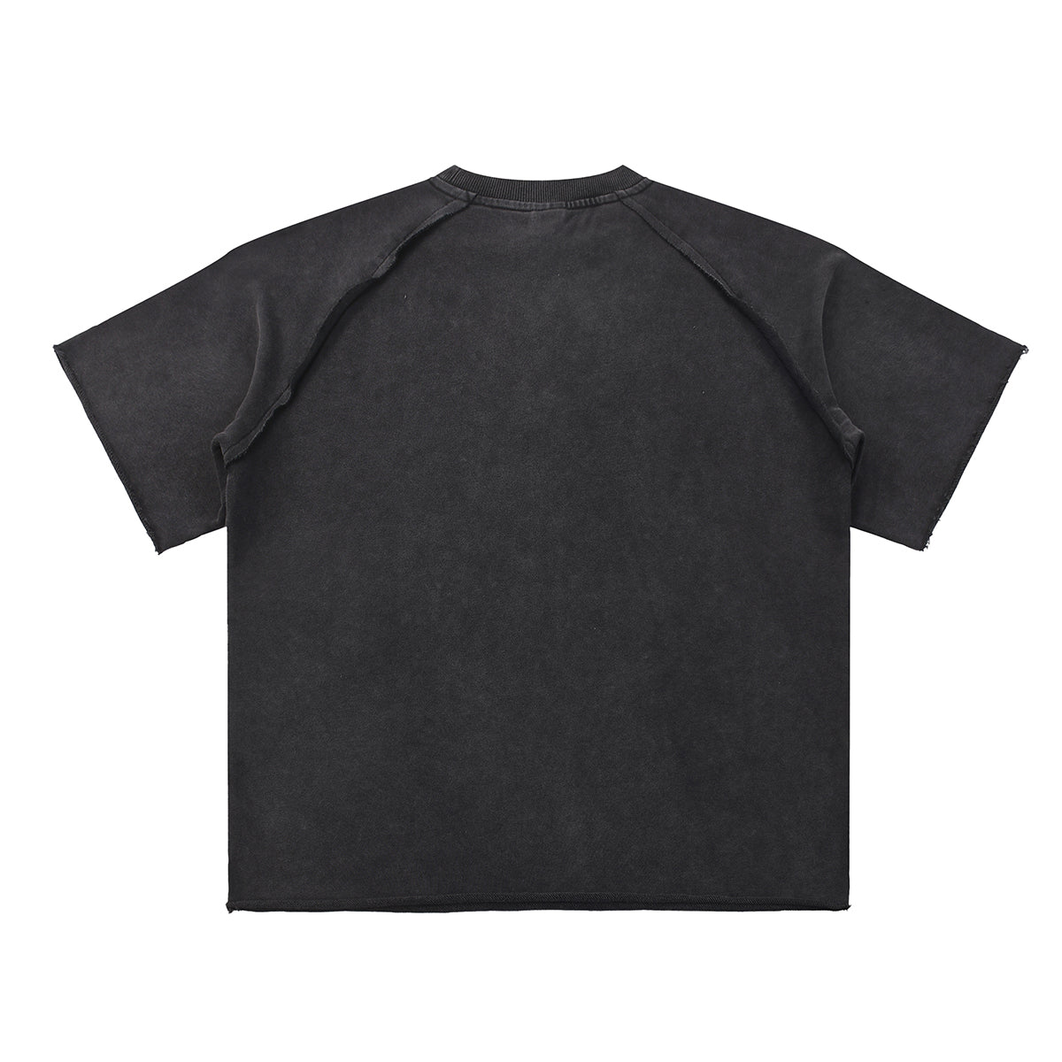 Heavy Washed Wax-Dyed High Street Raglan Tee 350gsm