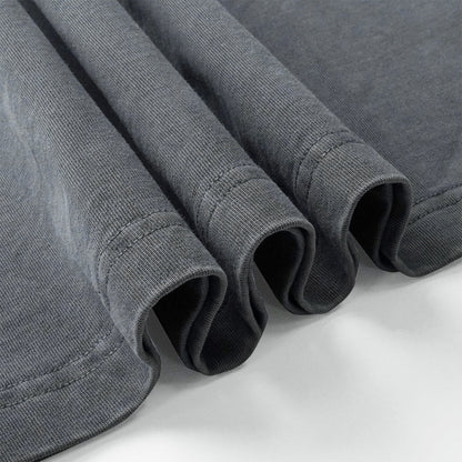 Rivet Detail Washed Boxy Fit T-Shirt