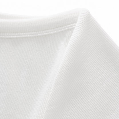 Solid Slim Fit Cropped Hot Girl Tee