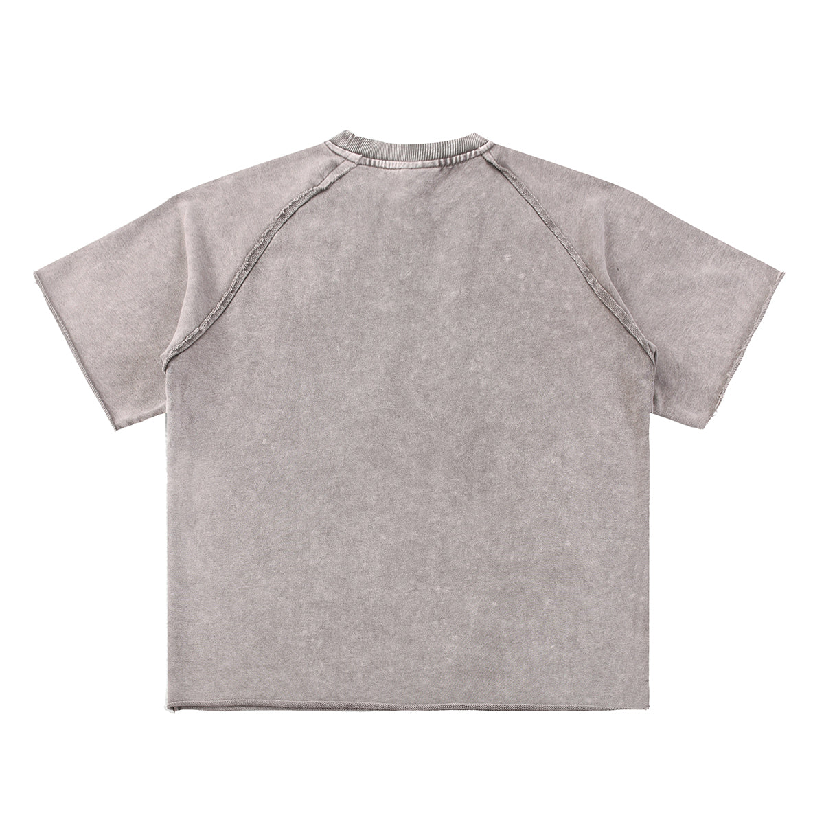 Heavy Washed Wax-Dyed High Street Raglan Tee 350gsm