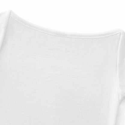 Solid Slim Fit Cropped Hot Girl Tee