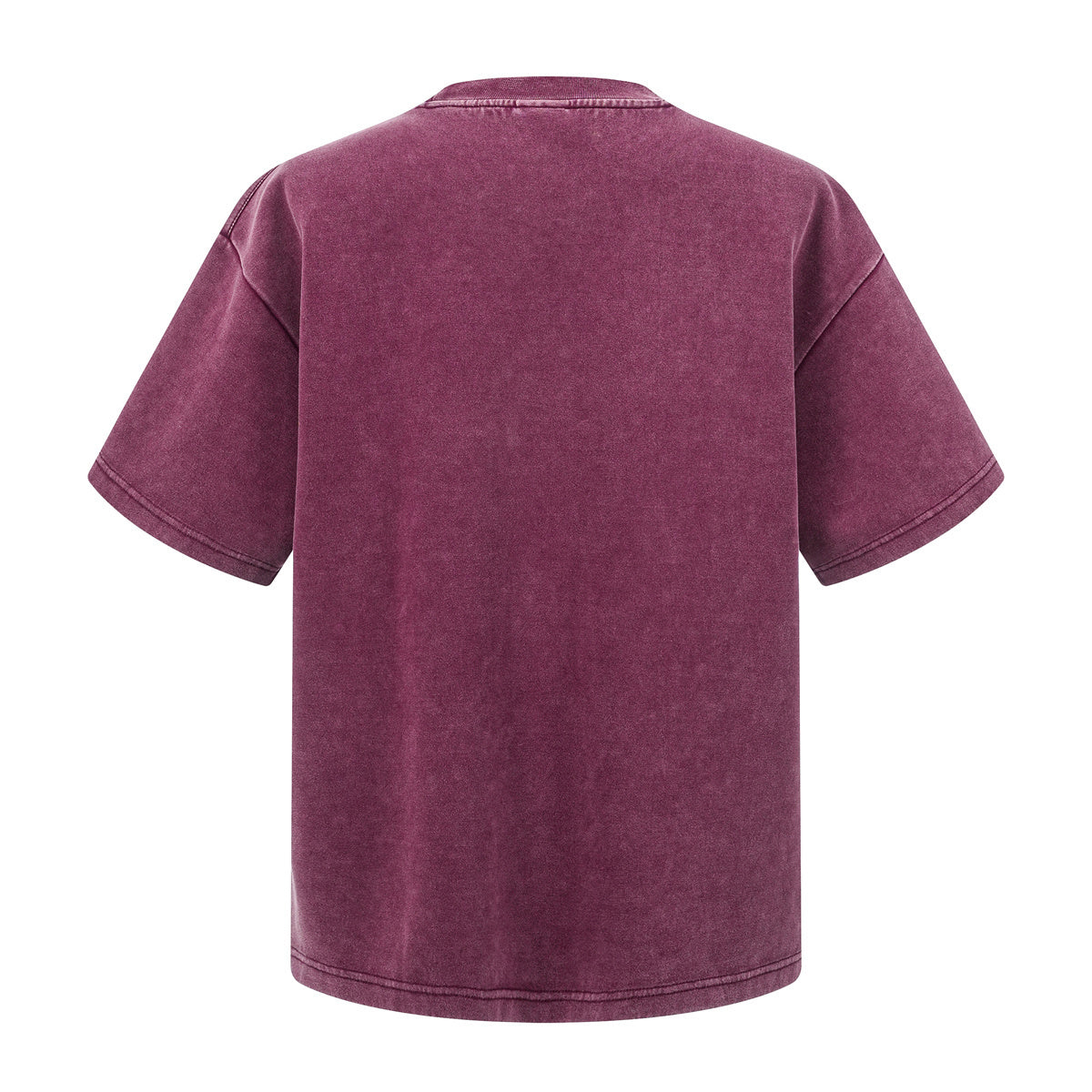 Stone Wash Distressed Short-Sleeve Baggy Tee