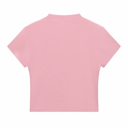 Minimal Textured Knit Fit T-Shirt