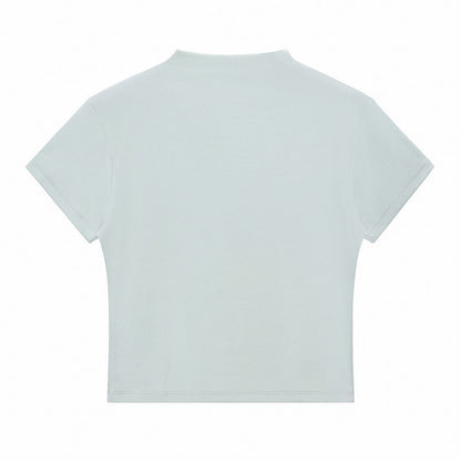 Minimal Textured Knit Fit T-Shirt
