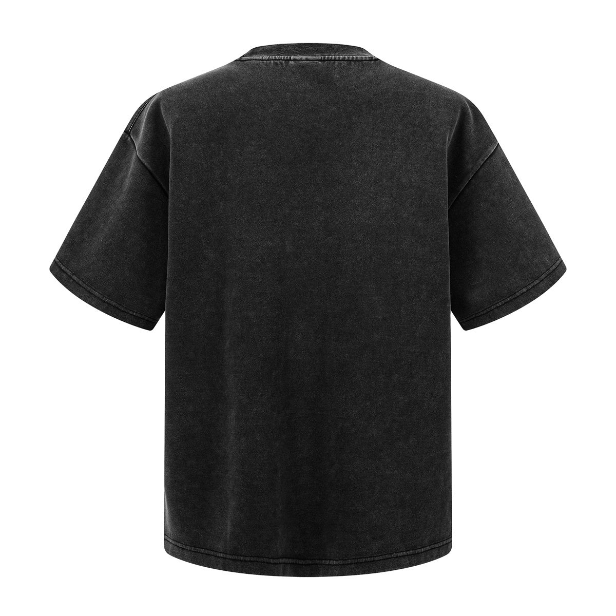Stone Wash Distressed Short-Sleeve Baggy Tee