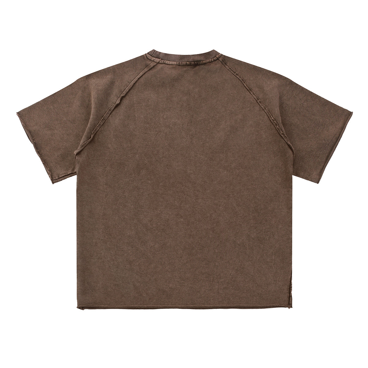 Heavy Washed Wax-Dyed High Street Raglan Tee 350gsm