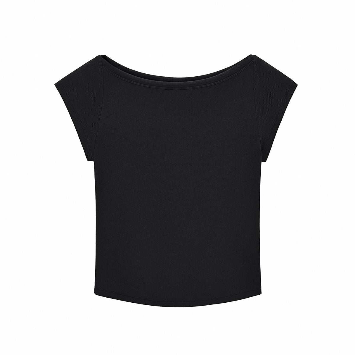 Solid Slim Fit Cropped Hot Girl Tee