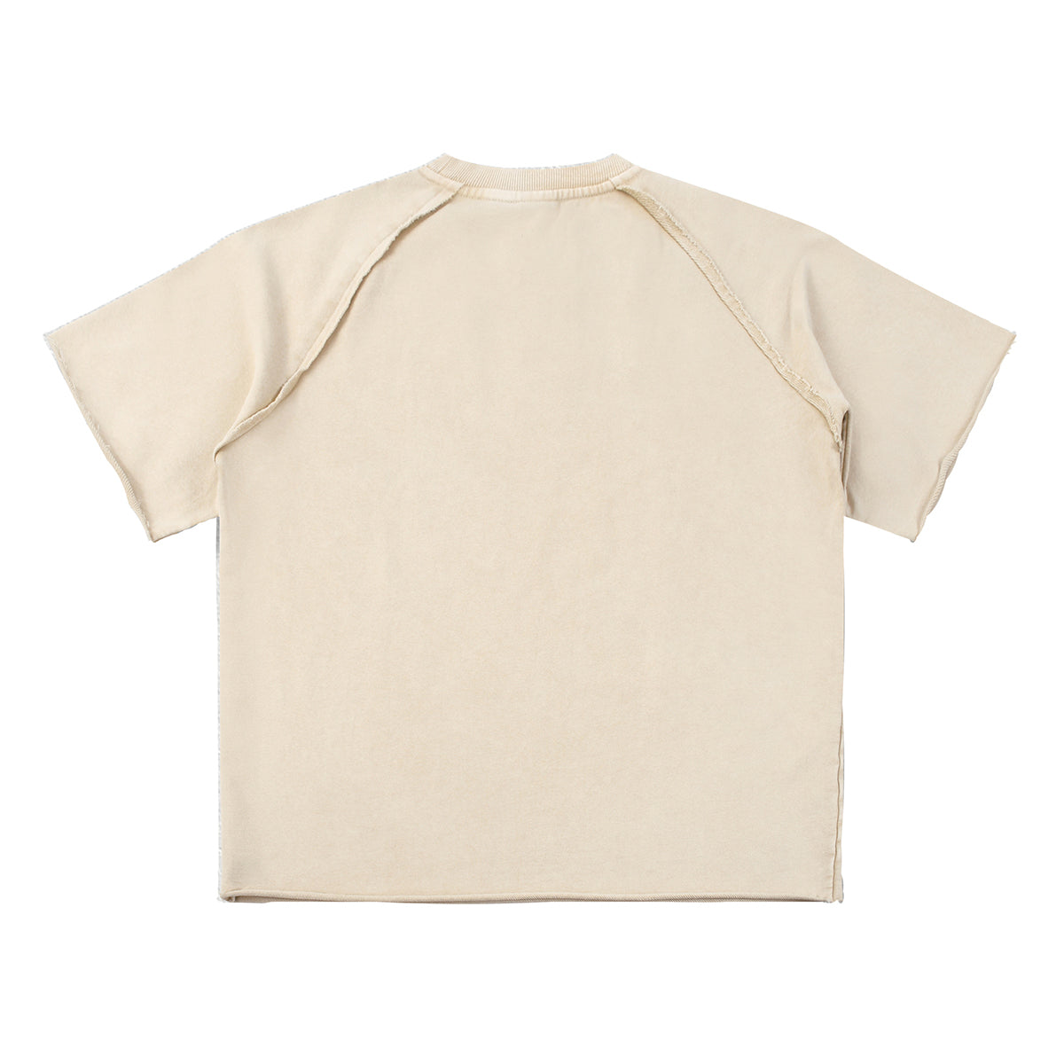 Heavy Washed Wax-Dyed High Street Raglan Tee 350gsm