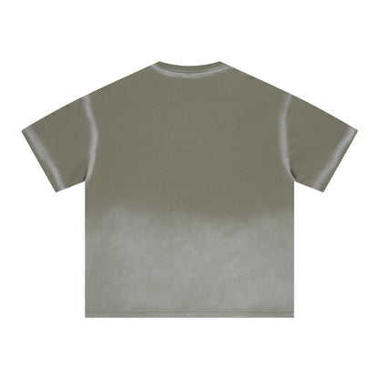 Bold Gradient Fade Oversized Design T-Shirt