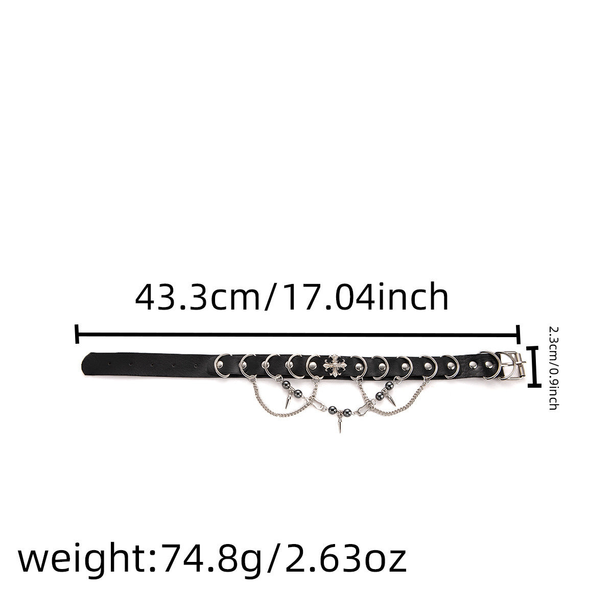 Gothic O-Ring Choker Necklace