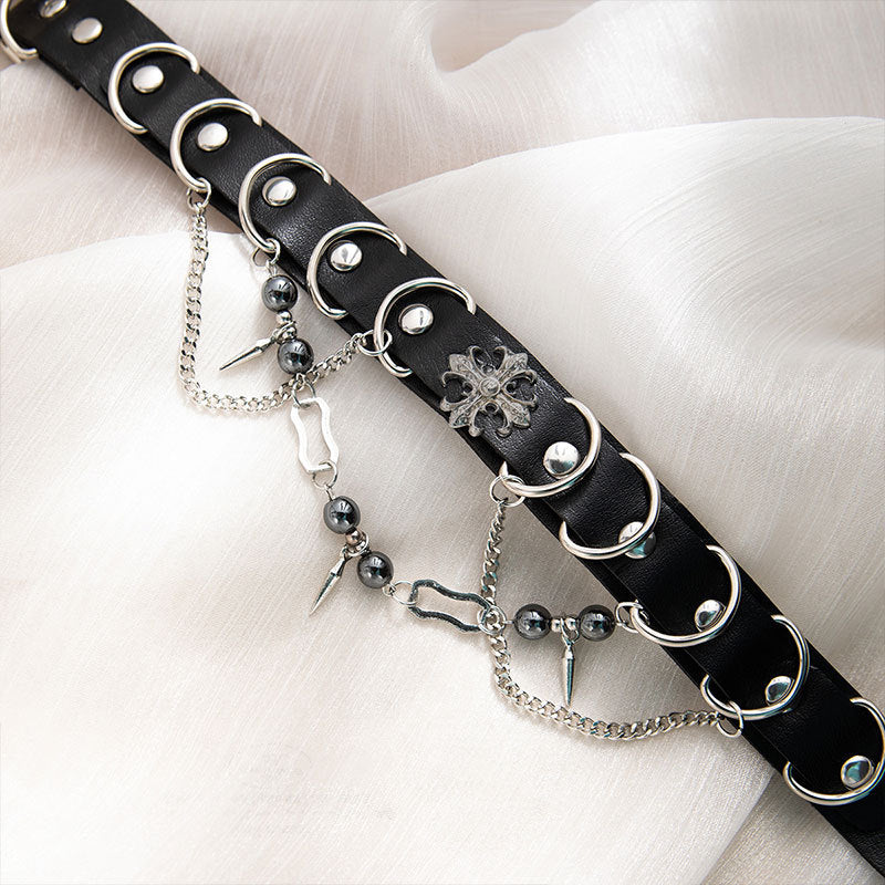 Gothic O-Ring Choker Necklace