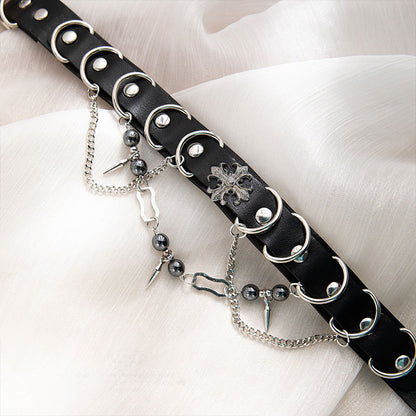 Gothic O-Ring Choker Necklace