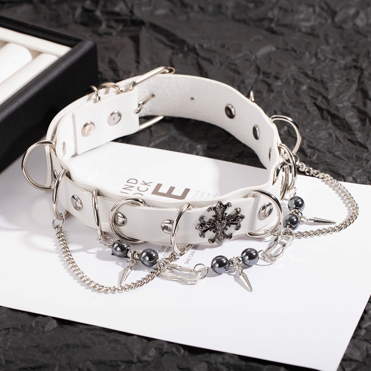 Gothic O-Ring Choker Necklace