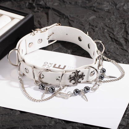 Gothic O-Ring Choker Necklace