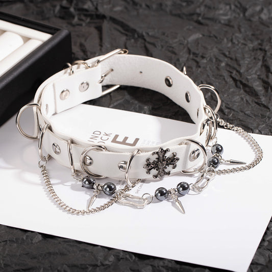 Gothic O-Ring Choker Necklace