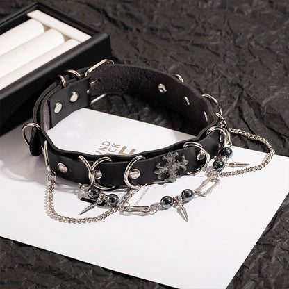 Gothic O-Ring Choker Necklace