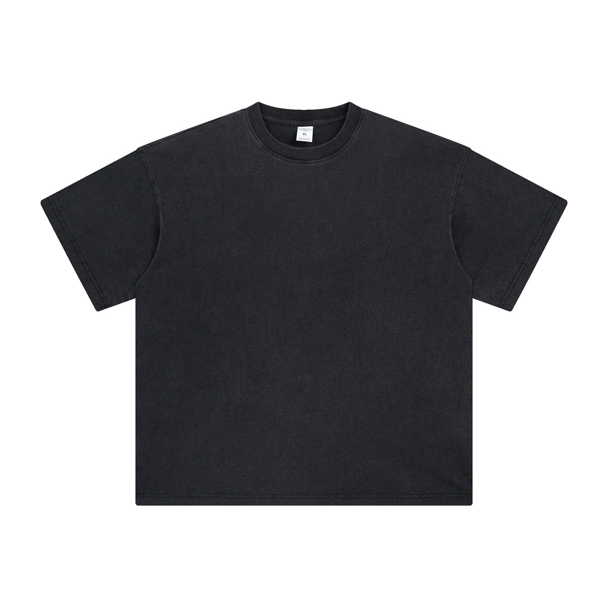 Women's loose cut tee with hand-distressed vintage treatment