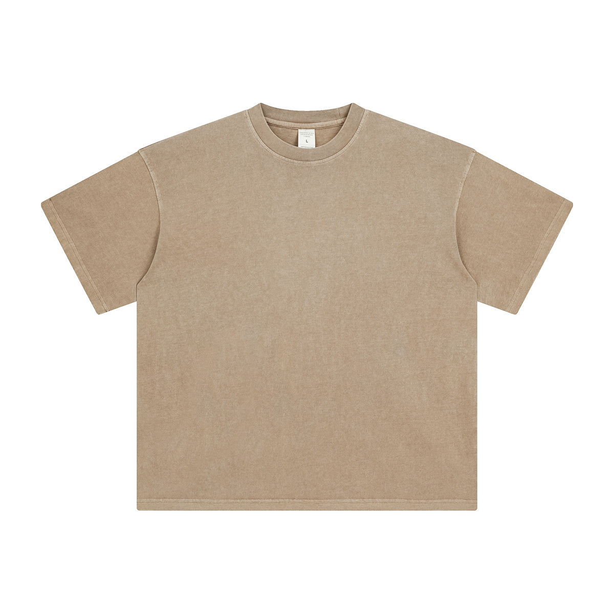 Women's oversized distressed shirt in solid street colorway
