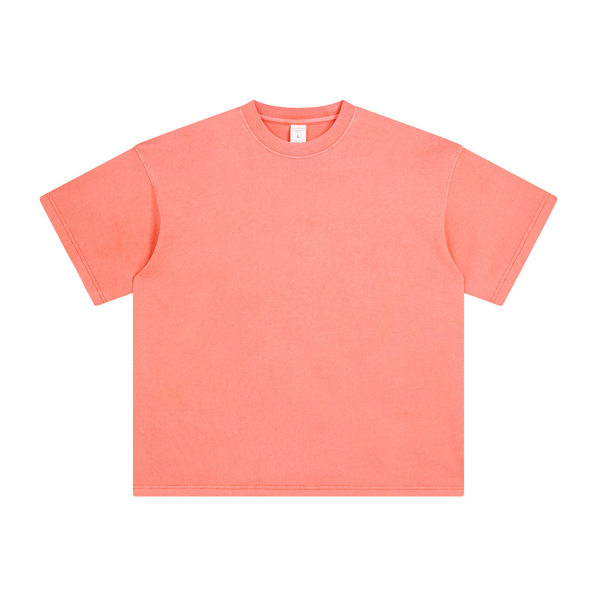 250gsm heavyweight tee with raw distressed texture finish
