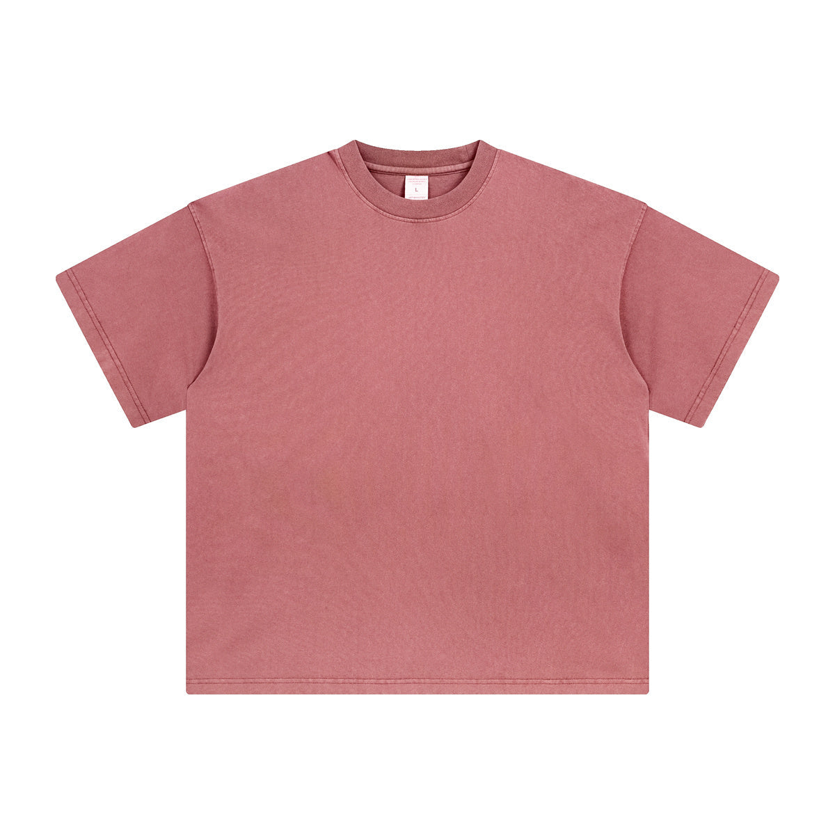 Oversized distressed t-shirt in minimalist street style design