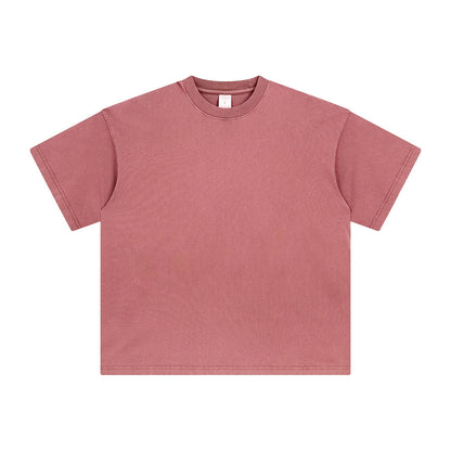 Oversized distressed t-shirt in minimalist street style design