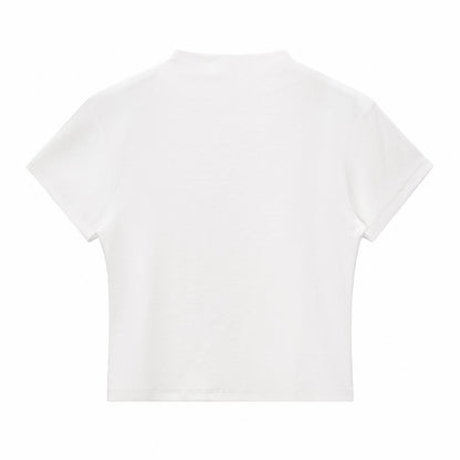 Minimal Textured Knit Fit T-Shirt