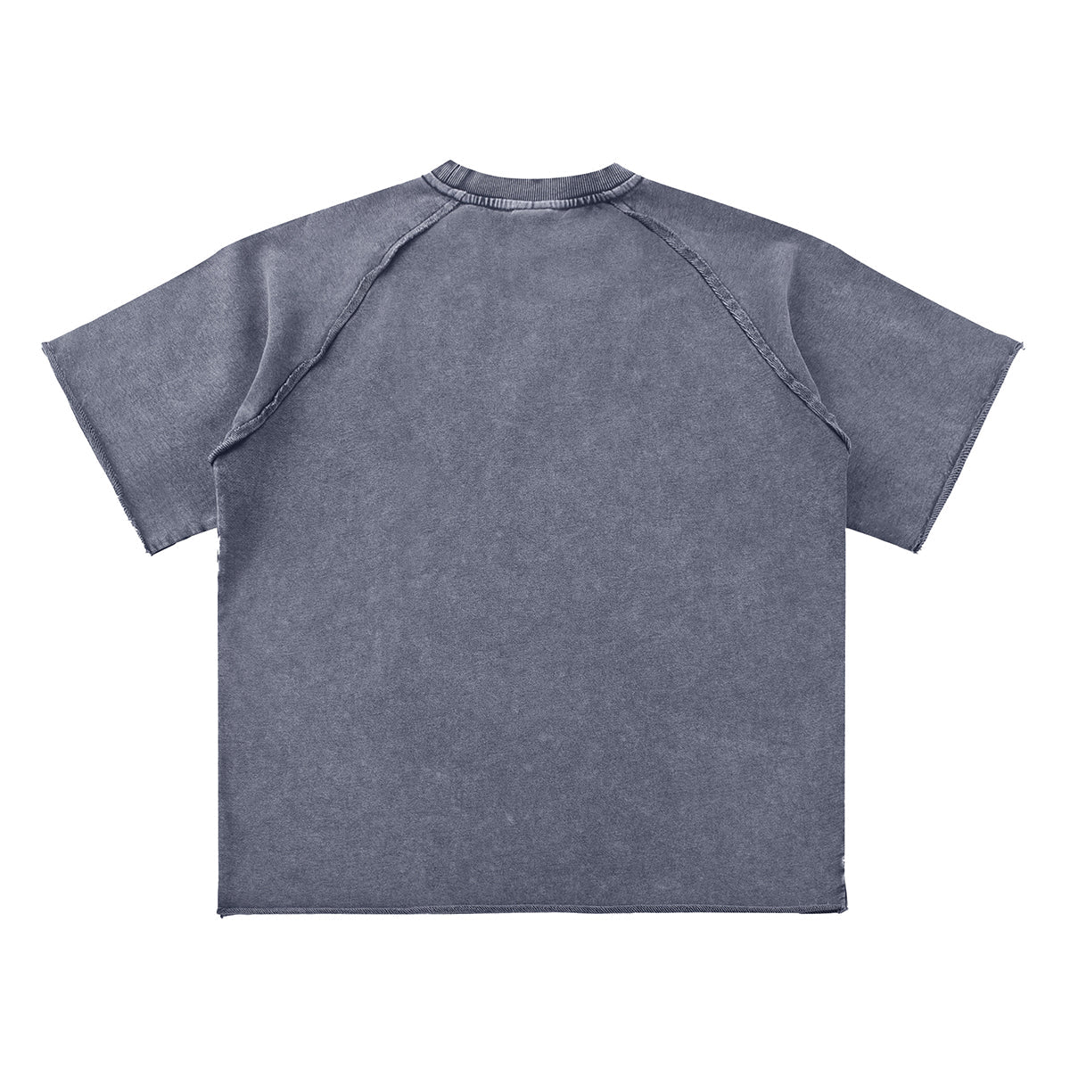 Heavy Washed Wax-Dyed High Street Raglan Tee 350gsm