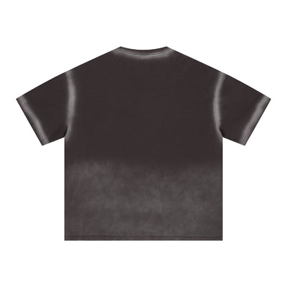 Bold Gradient Fade Oversized Design T-Shirt