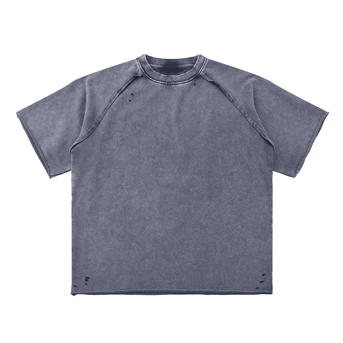 Heavy Washed Wax-Dyed High Street Raglan Tee 350gsm