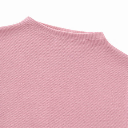 Minimal Textured Knit Fit T-Shirt