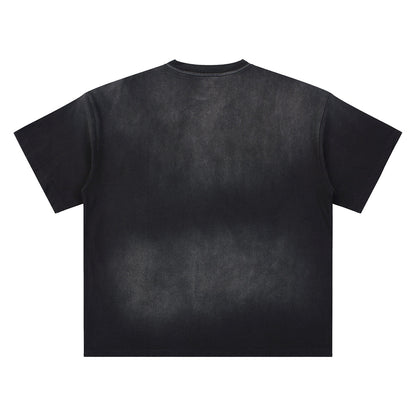 Distressed Premium Relaxed Fit Oversized T-Shirt 255gsm