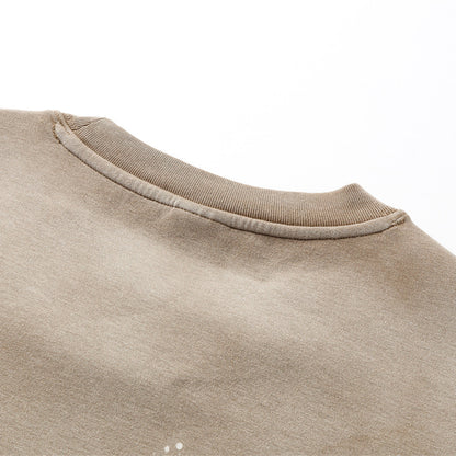 Splatter Dye Washed Distressed Air Mamba Cotton Tee