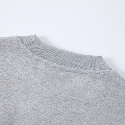 Sleeveless Boxy Fit Crewneck Sweatshirt Vest