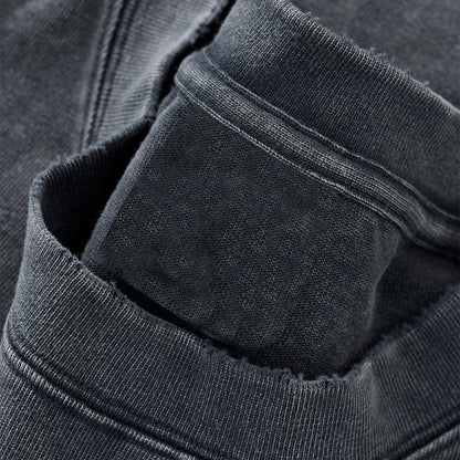 Distressed Oversized Raw Hem Tee