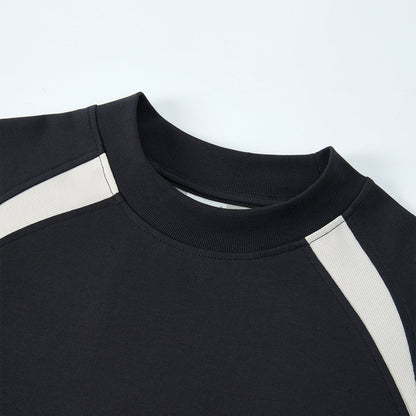 Color Block Oversized Sporty Raglan T-Shirt