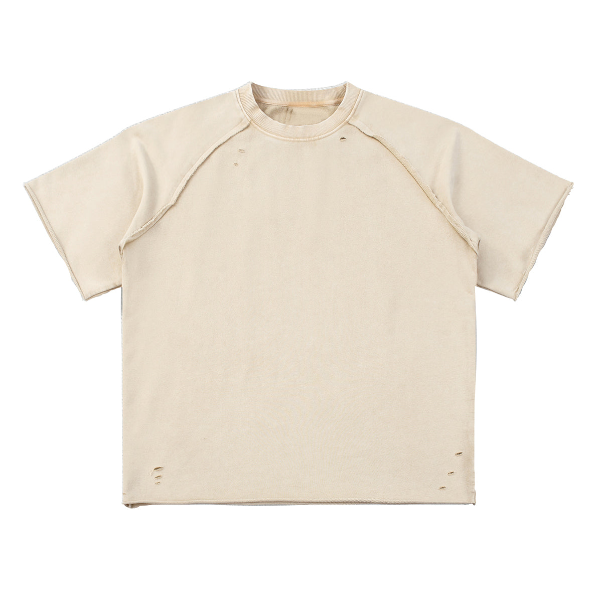 Heavy Washed Wax-Dyed High Street Raglan Tee 350gsm